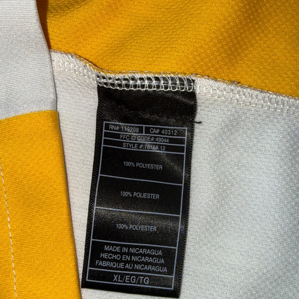 Adidas Lakers White and Yellow Basketball Jersey - Picture 5 of 12
